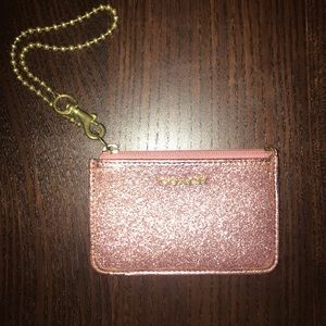 Coach GlitterPink ID Holder